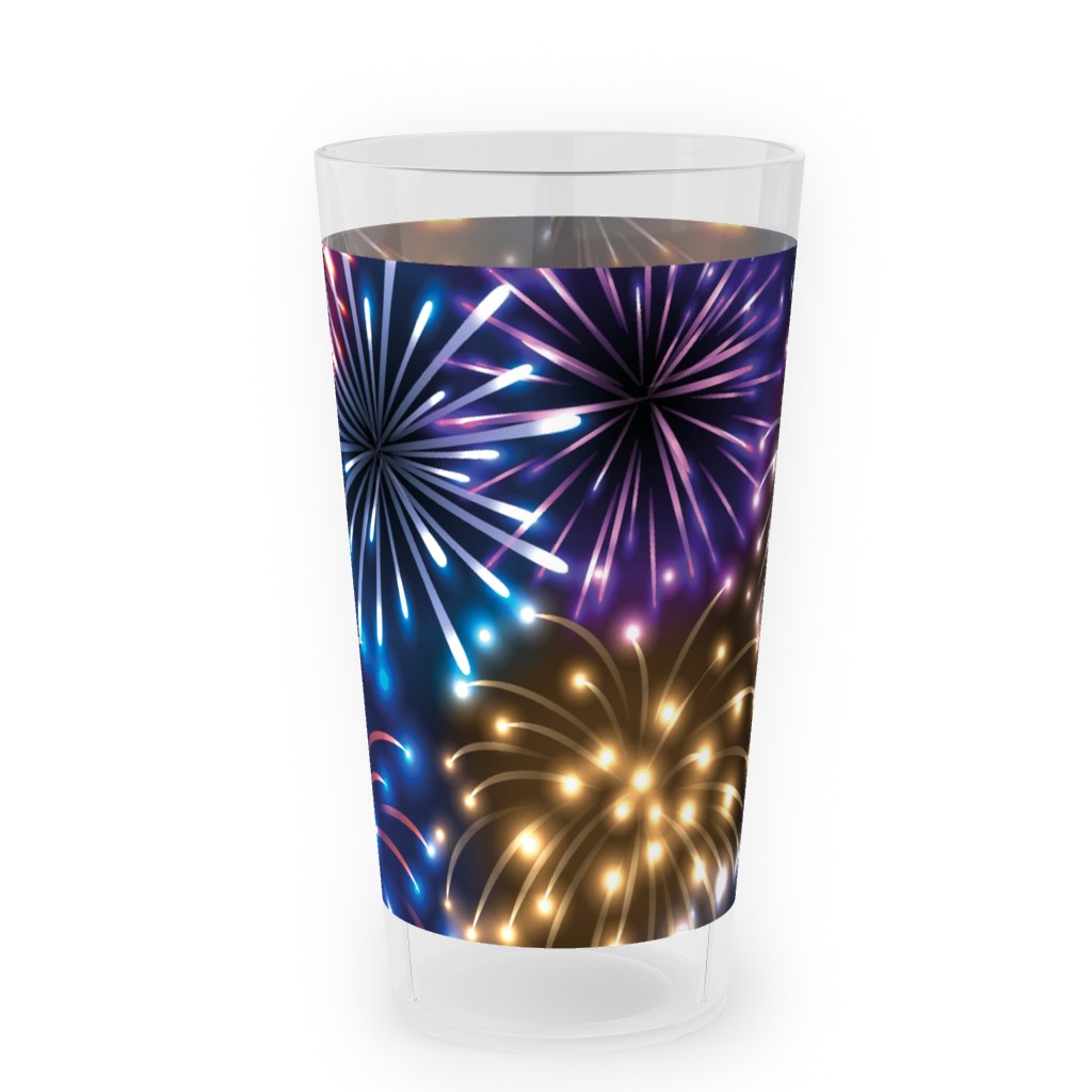 Fireworks - Multi Outdoor Pint Glass, Multicolor