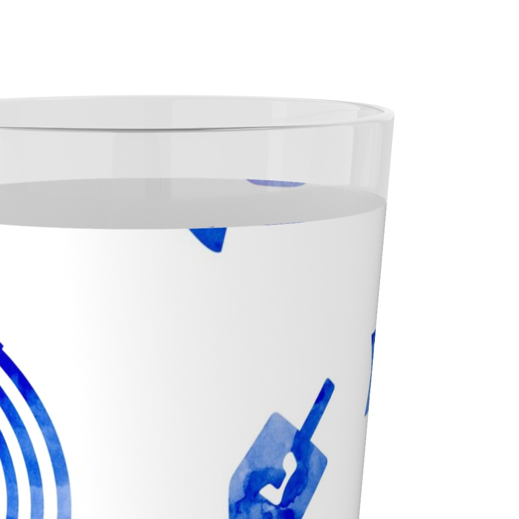 Dreidel - Blue Outdoor Pint Glass