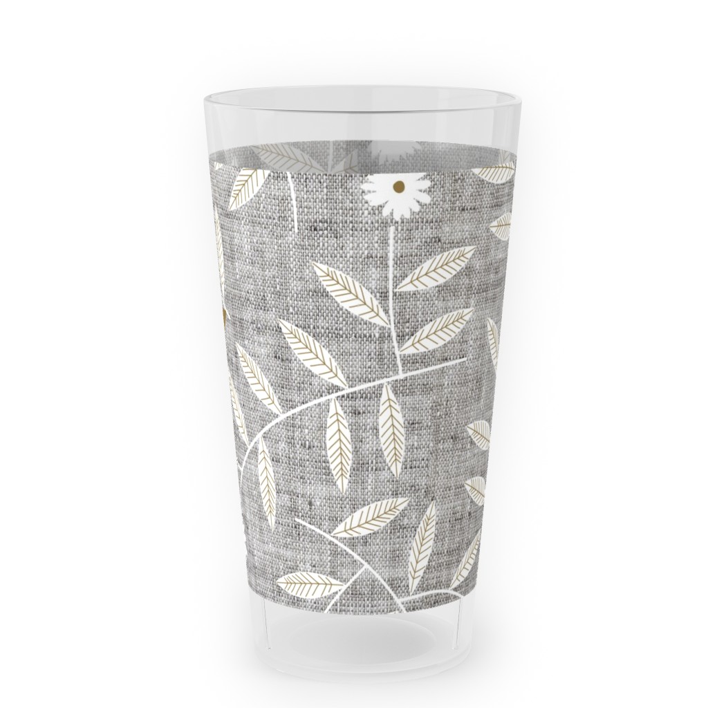Darcy Outdoor Pint Glass, Gray