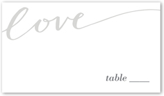 lovely scripted wedding place card