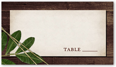 ingrained love wedding place card