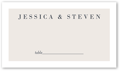 Novel Photo Wedding Place Card, Purple, Placecard, Matte, Signature Smooth Cardstock