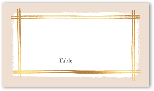 Glistening Gathering Wedding Place Card, Yellow, Placecard, Matte, Signature Smooth Cardstock, Goldenrod