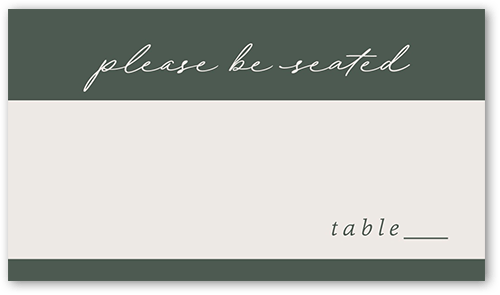 Artful Arches Wedding Place Card, Beige, Placecard, Matte, Signature Smooth Cardstock