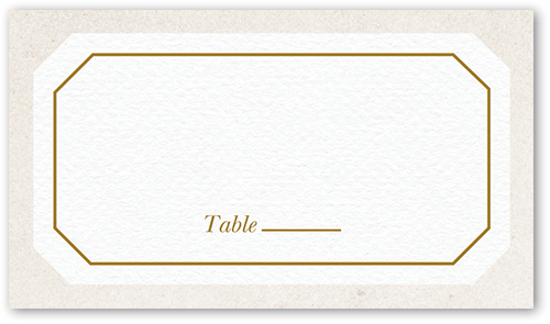 Eloquently Enclosed Wedding Place Card, White, Placecard, Matte, Signature Smooth Cardstock