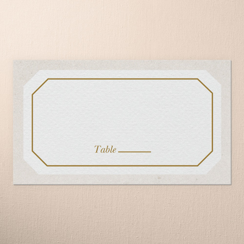 Eloquently Enclosed Wedding Place Card, White, Placecard, Matte, Signature Smooth Cardstock