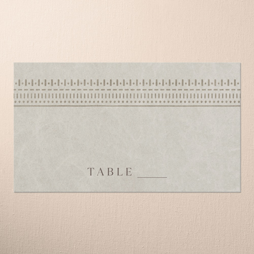 Baroque Border Wedding Place Card, Brown, Placecard, Write Your Own Greeting, Matte, Signature Smooth Cardstock