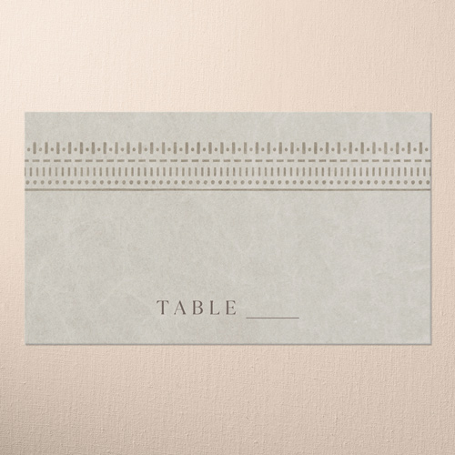 Baroque Border Wedding Place Card, Brown, Placecard, Write Your Own Greeting, Matte, Signature Smooth Cardstock