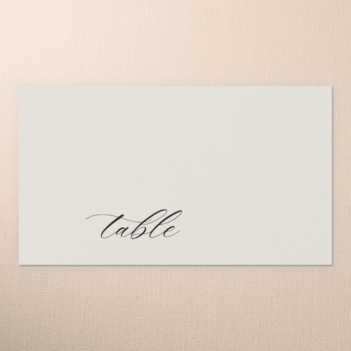 Luminous Border Wedding Place Card, Black, Placecard, Matte, Signature Smooth Cardstock, Black