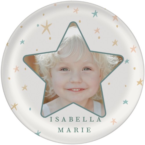 Star Sky Plate, 10x10, White