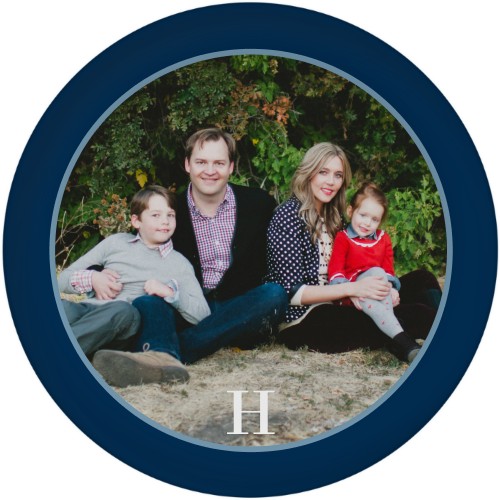 Established Family Plates, 10x10, Blue