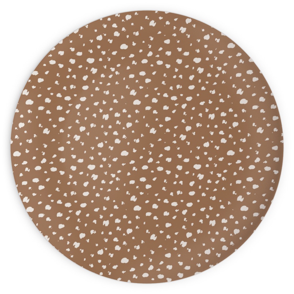 Fawn Spots - Dark Plates, 10x10, Brown