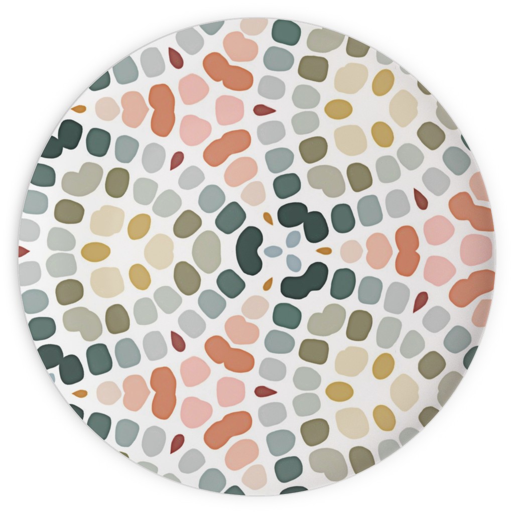 Abstract Mosaic - Multi Plates, 10x10, Multicolor