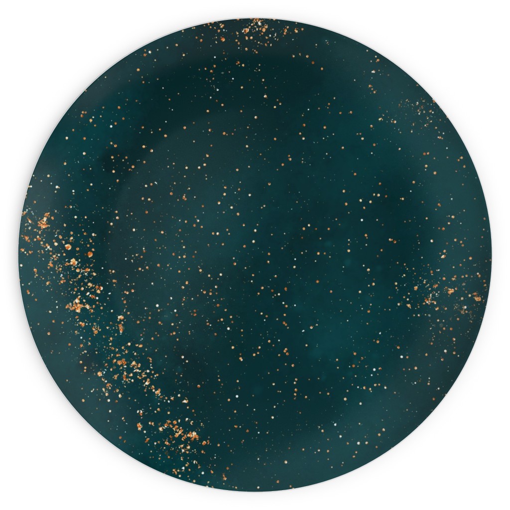 Stardust - Green Plates, 10x10, Green