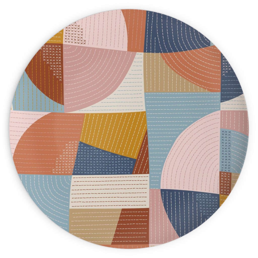 Modern Patchwork - Multi Plates, 10x10, Multicolor