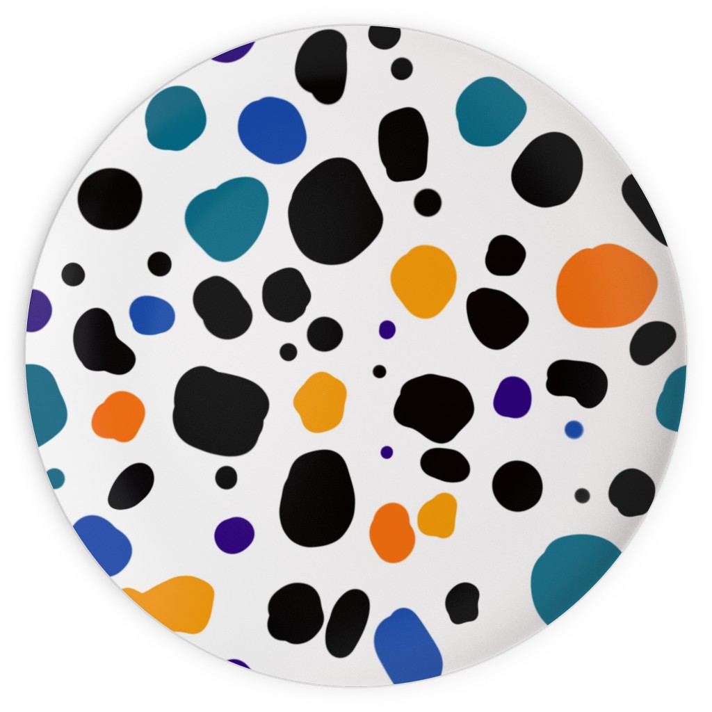 Multicolored- Dalmation Plates, 10x10, Multicolor