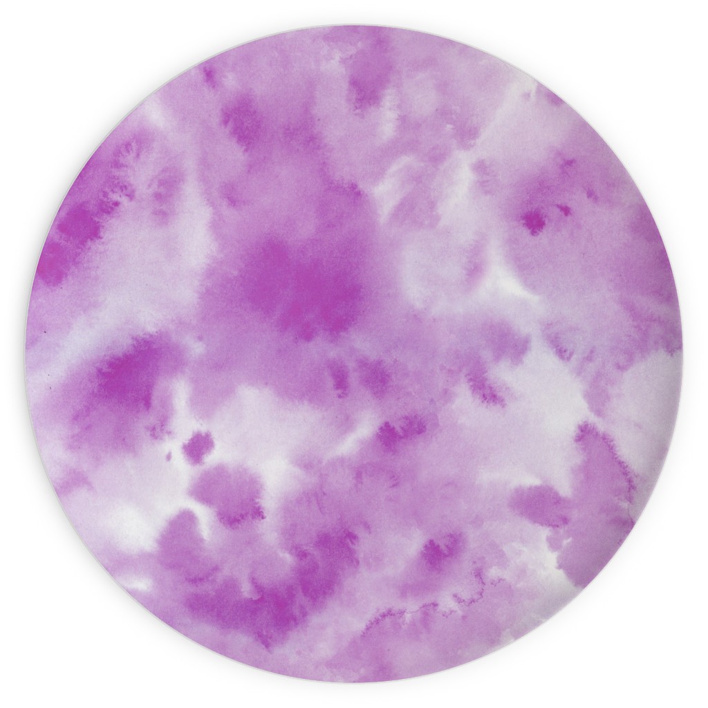 Watercolor Texture - Purple Plates, 10x10, Purple