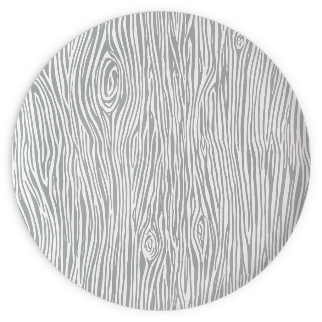Woodgrain - Gray Plates, 10x10, Gray