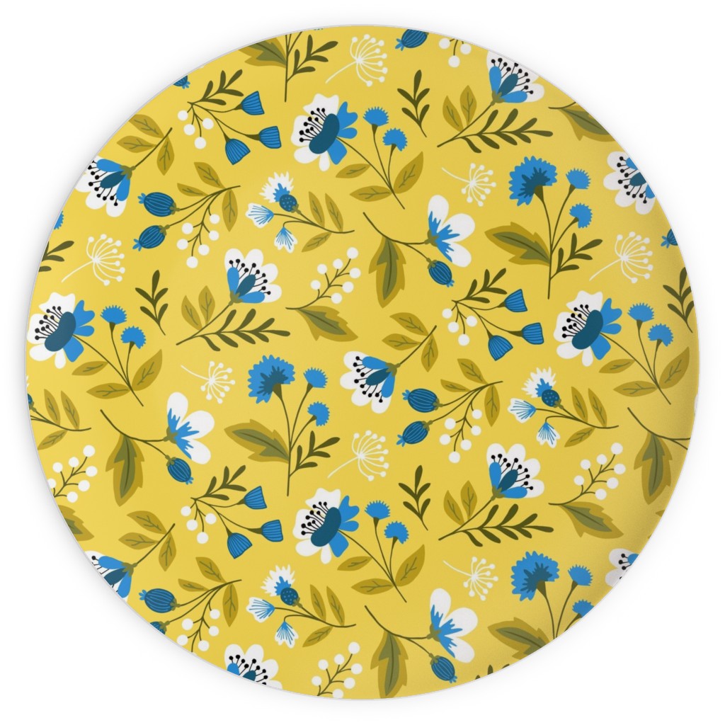 Blue And Yellow Dinnerware