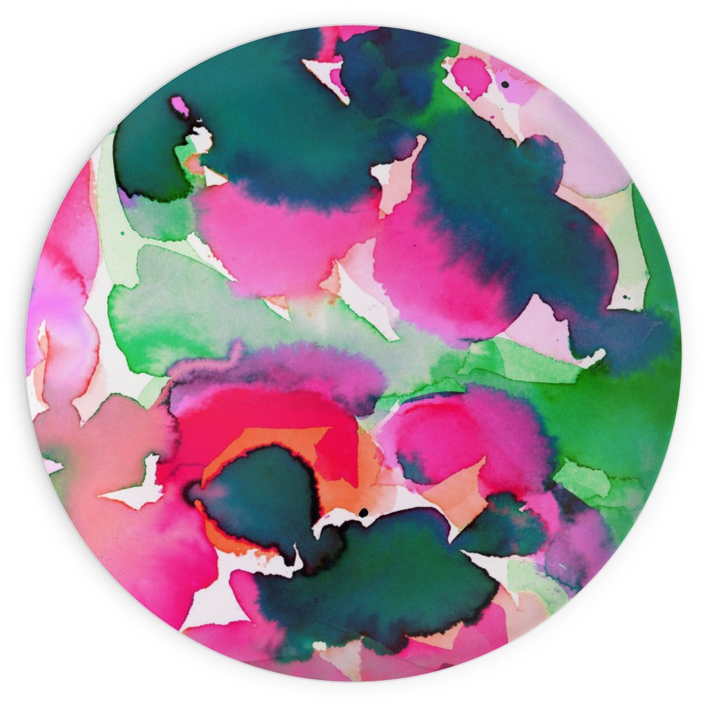 Abstract Flora Watercolor - Multi Plates, 10x10, Multicolor