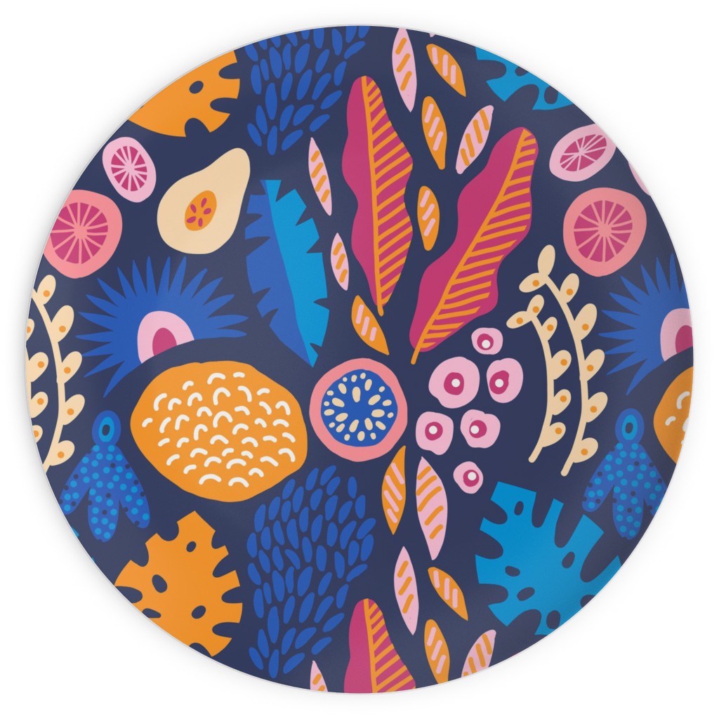 Jungle Pattern - Multi Plates, 10x10, Multicolor