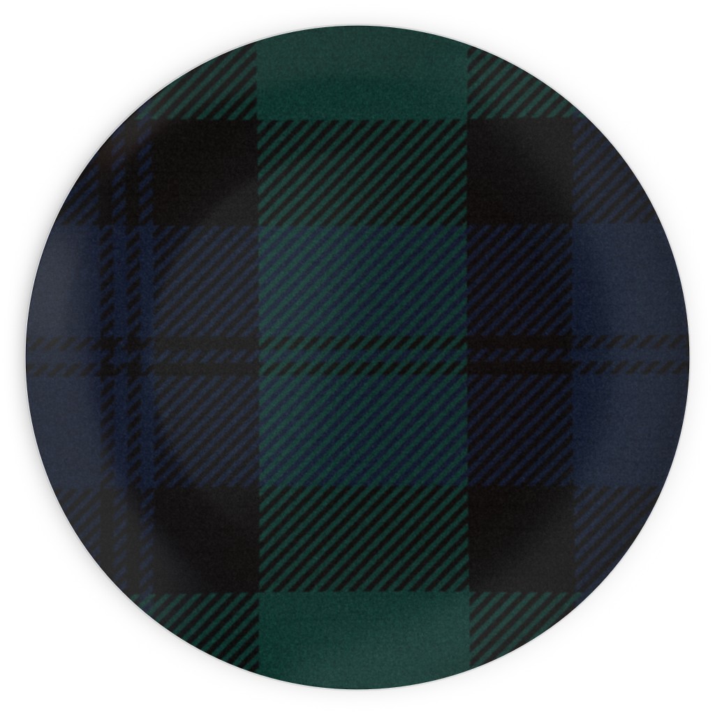 Blackwatch Tartan - Black Plates, 10x10, Black
