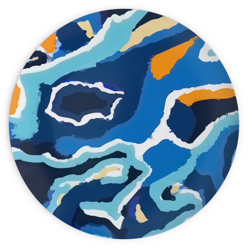 Psychedelic Blues Plates Shutterfly