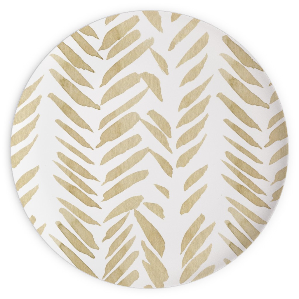 Leaf - Gold Plates, 10x10, Yellow