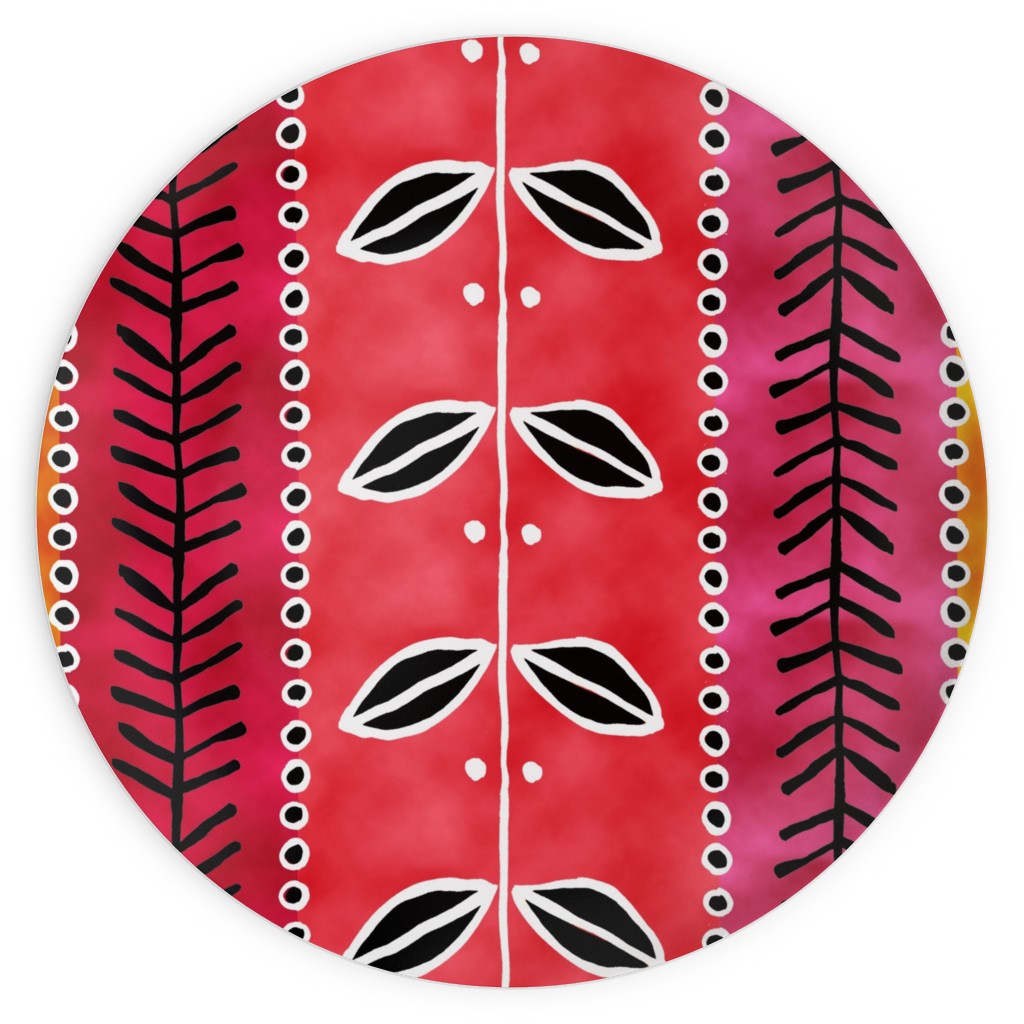 Red Melamine Plates