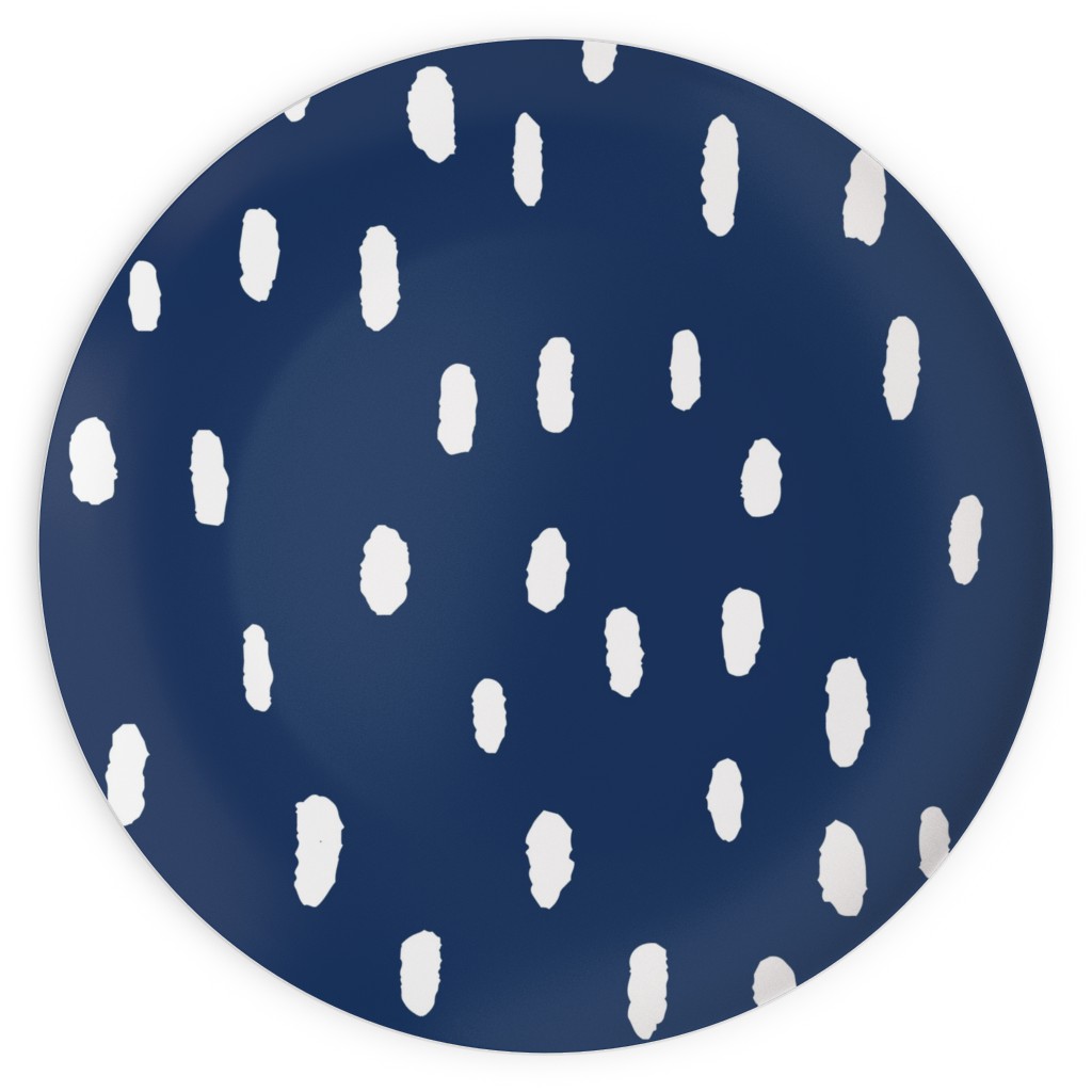 Confetti Dot - Night Plates, 10x10, Blue