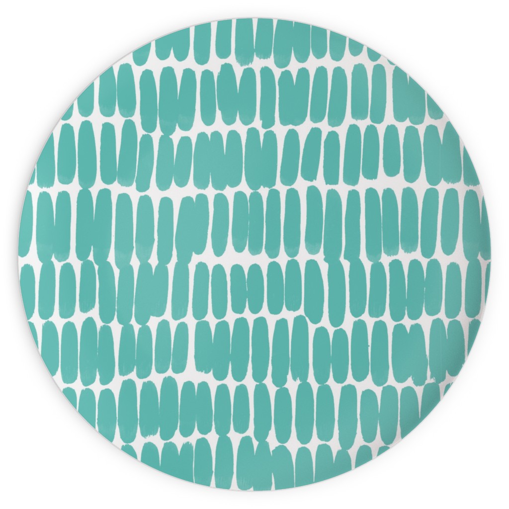 Hatches Plates, 10x10, Green, Sea