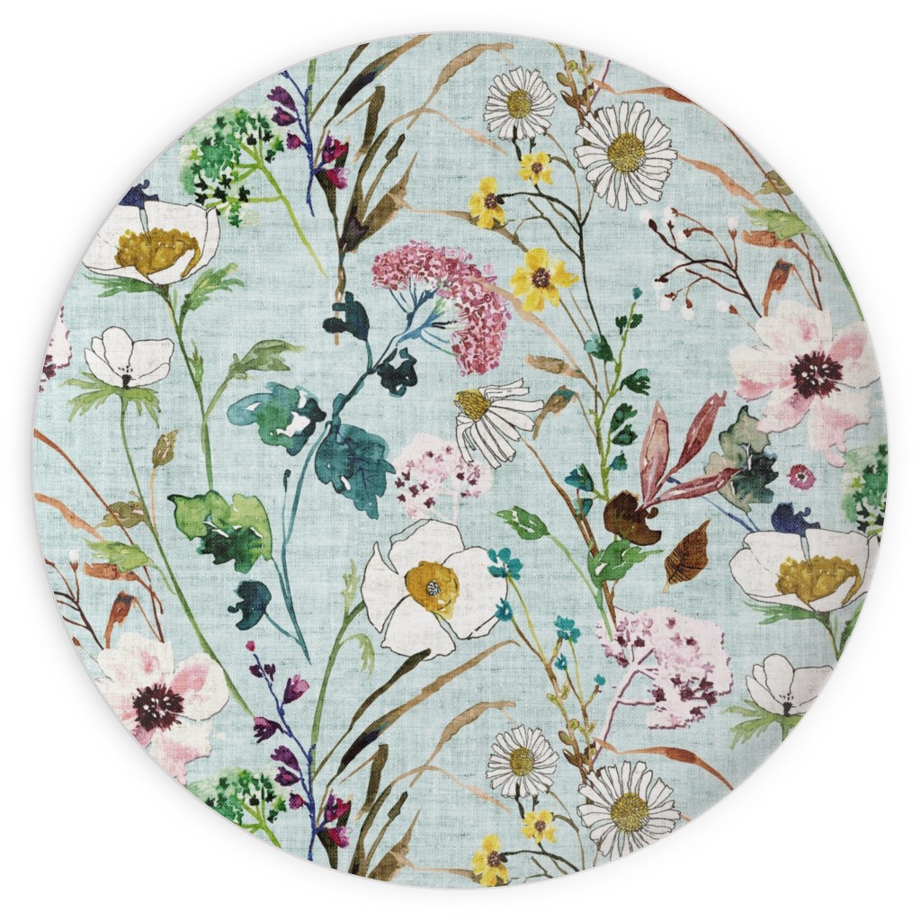 Verdure Wildflowers - Multi Plates, 10x10, Multicolor