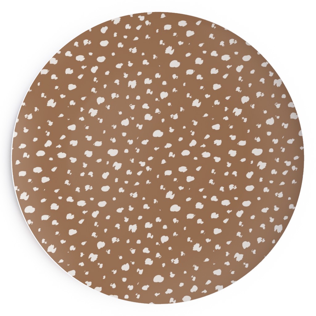 Fawn Spots - Dark Salad Plate, Brown