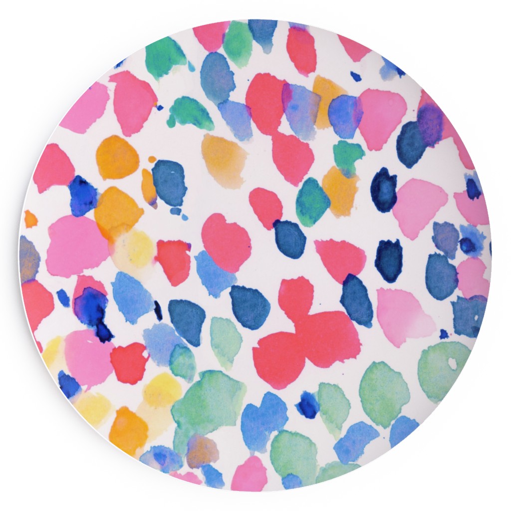 Lighthearted Pastel - Multi-Color Salad Plate, Multicolor