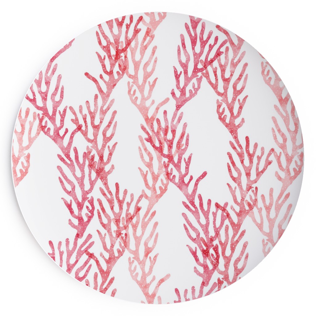 Coral - Pink Salad Plate, Pink