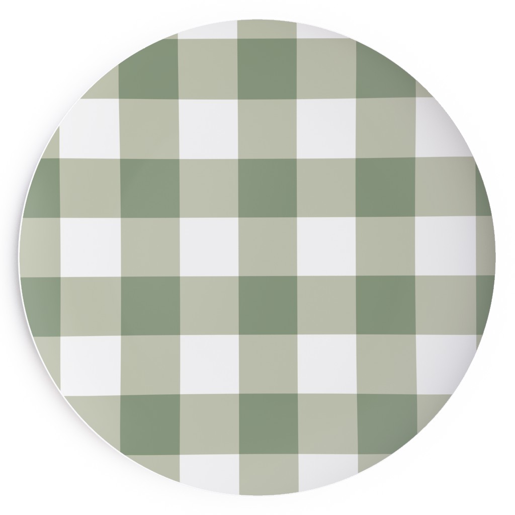Plaid Green Salad Plate Shutterfly