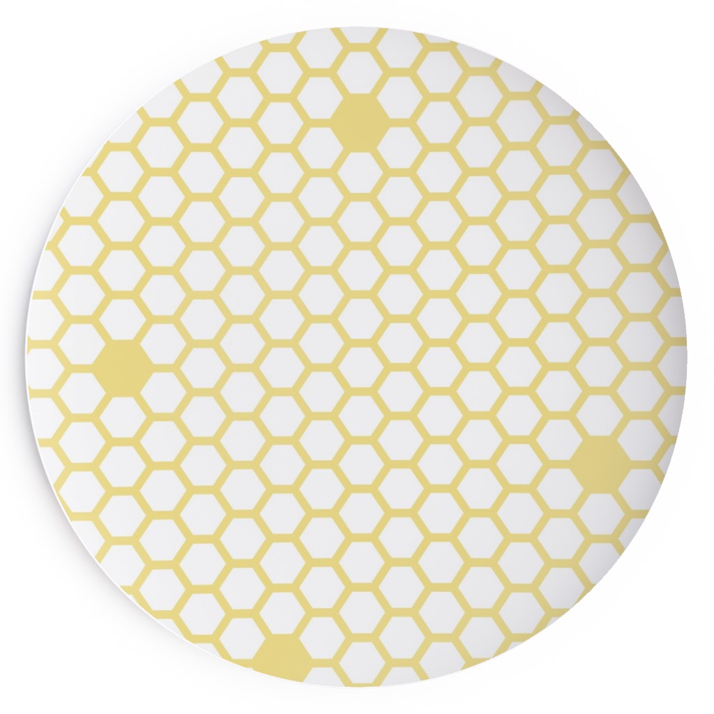 Honeycomb - Sugared Spring - Yellow Salad Plate, Yellow