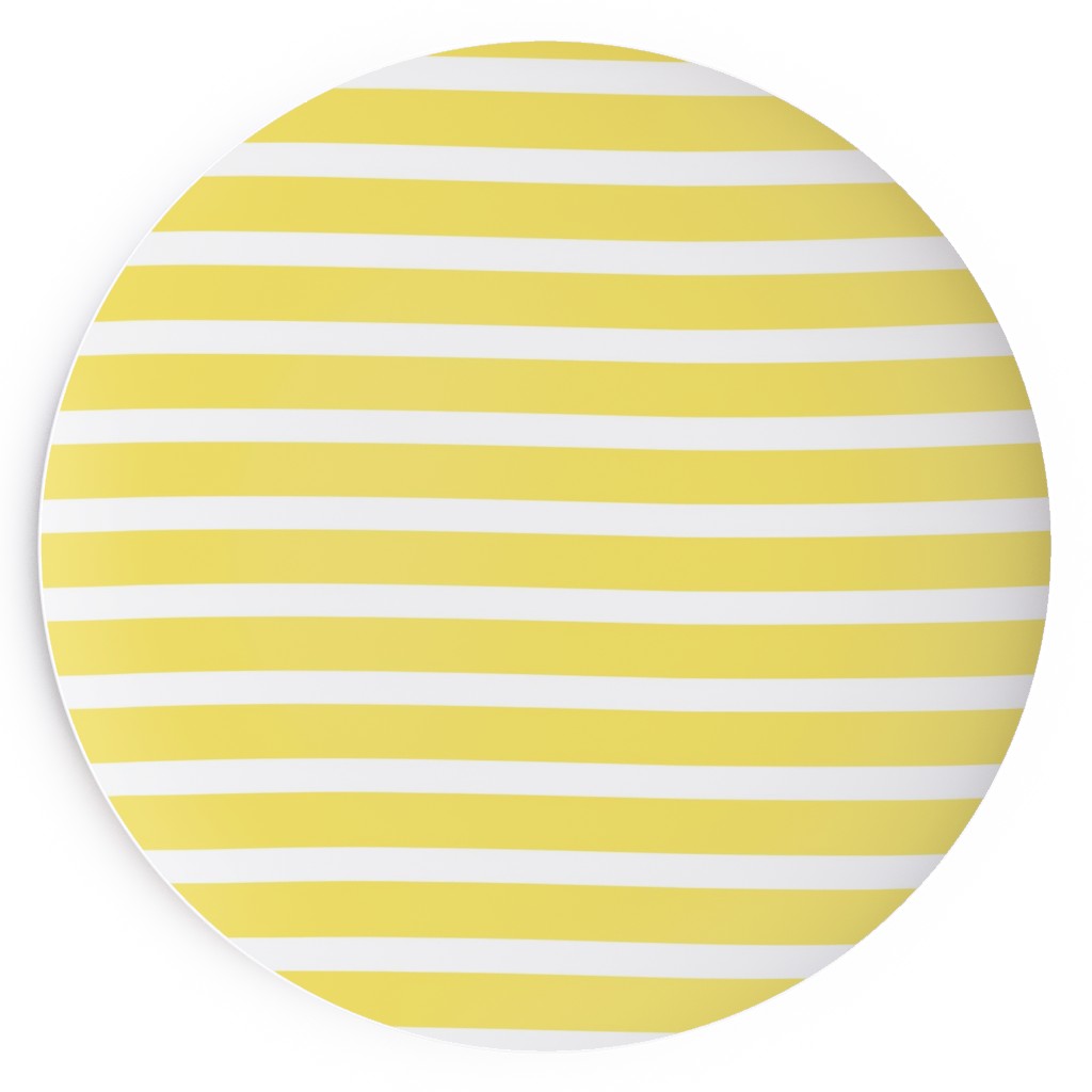 Wonky Stripe - Sunny Salad Plate, Yellow