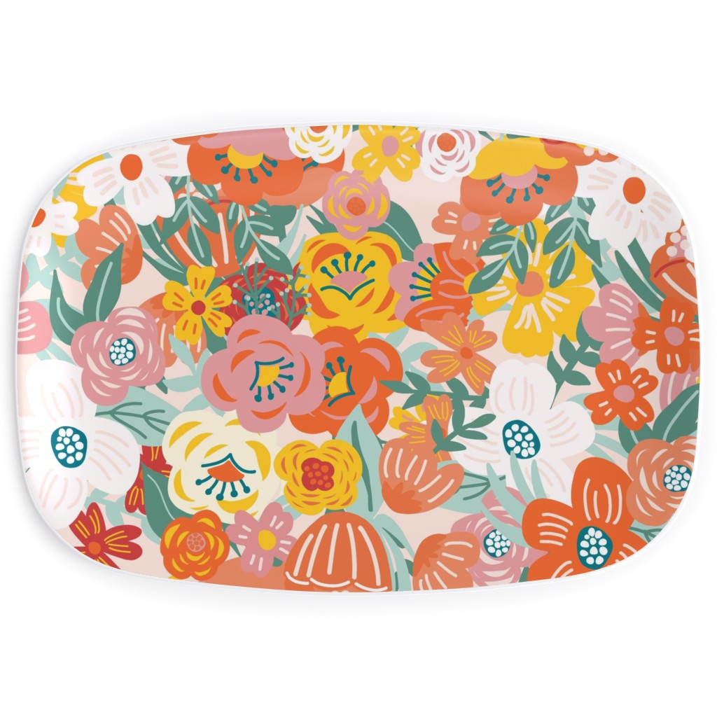 Liberty Florals Serving Platter, Multicolor