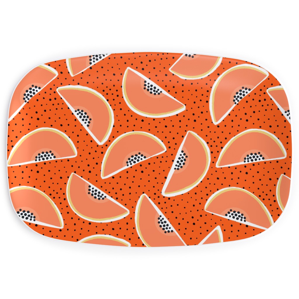 Cantaloupe - Orange Serving Platter, Orange