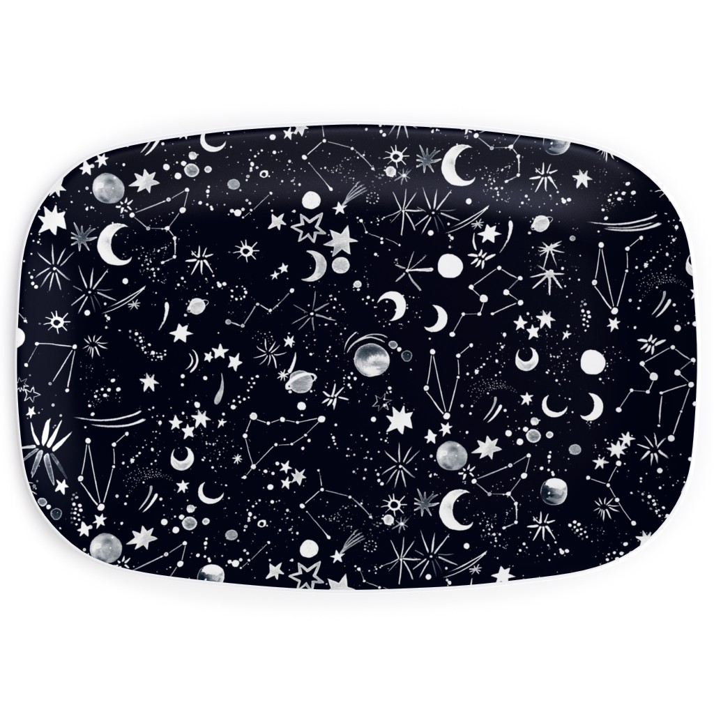 Constellations - Black Serving Platter, Black