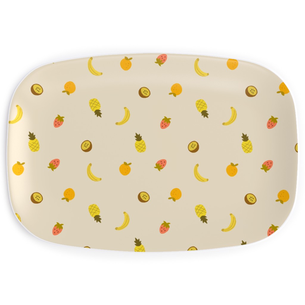 Tropical Fruit - Yellow Serving Platter, Yellow, Classic Yellow