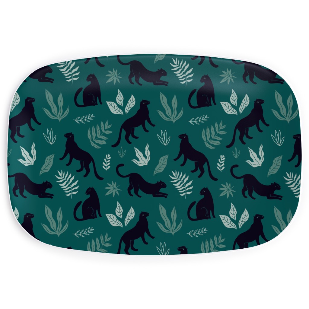 Black Panthers - Emerald Serving Platter, Green, Classic Green