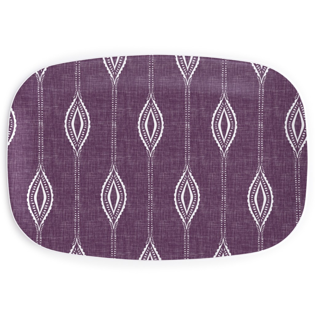 Diamant� - Eggplant Serving Platter, Purple