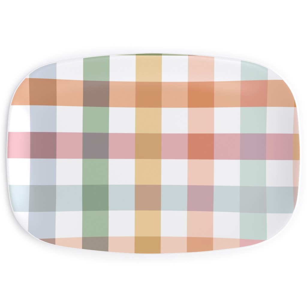 Gingham Picnic - Multi Serving Platter, Multicolor