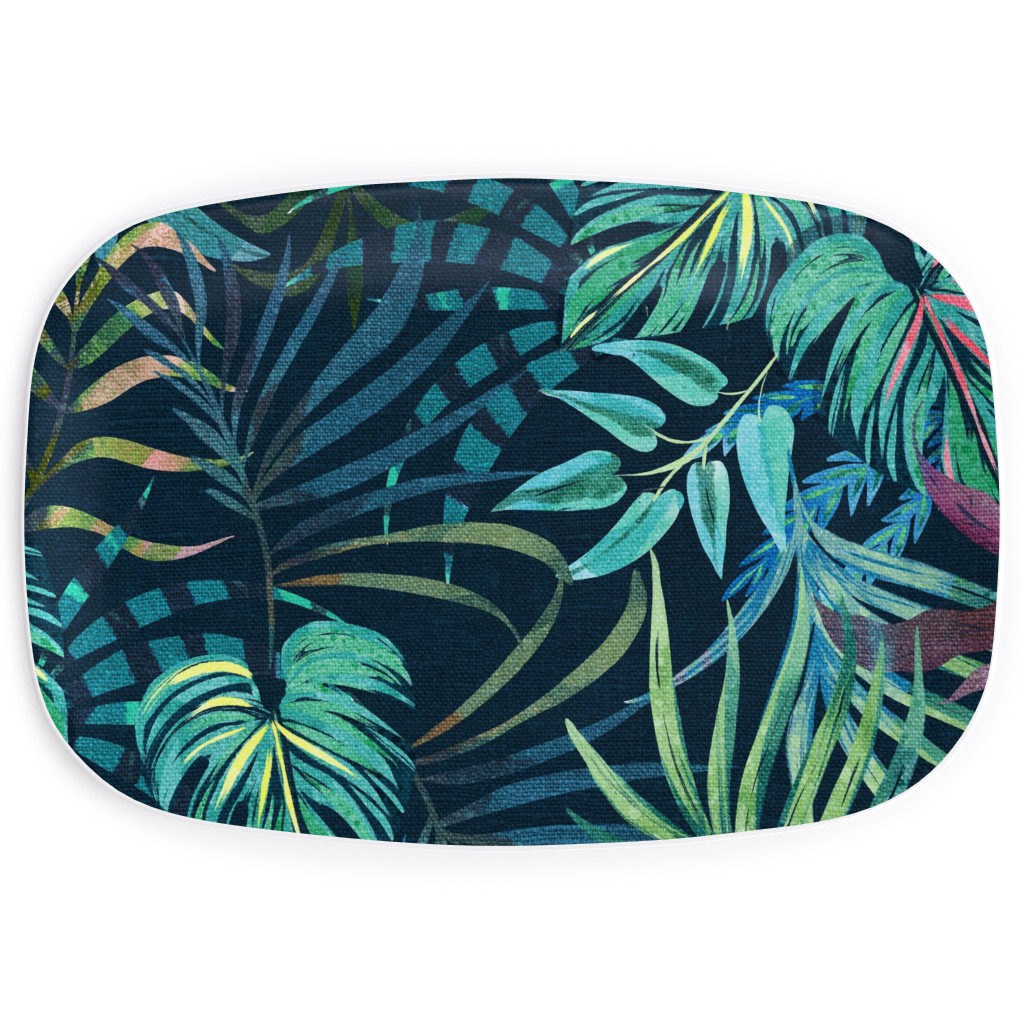 in a Tropical Mood Serving Platter, Green