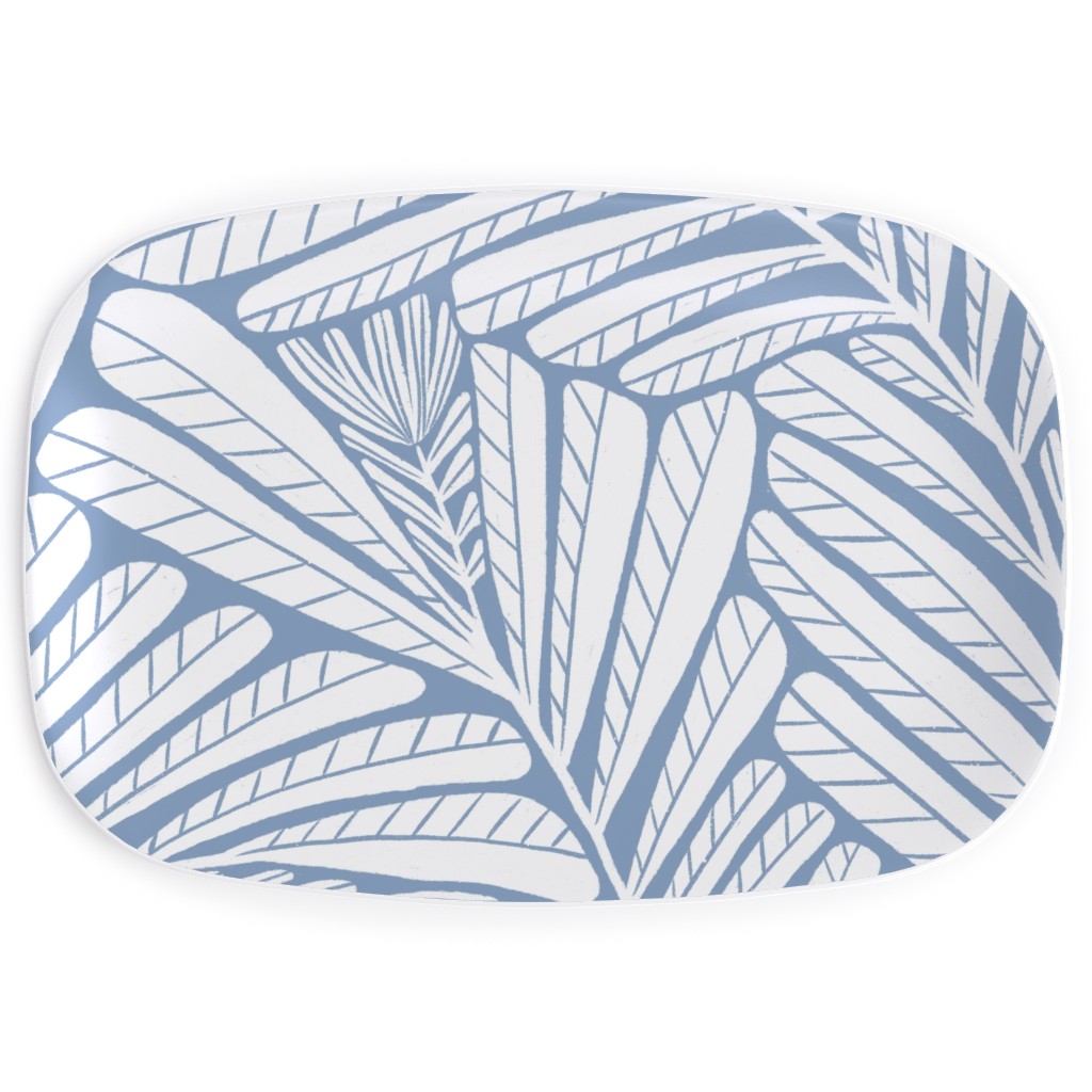 Irene - Blue Serving Platter, Blue, True Blue