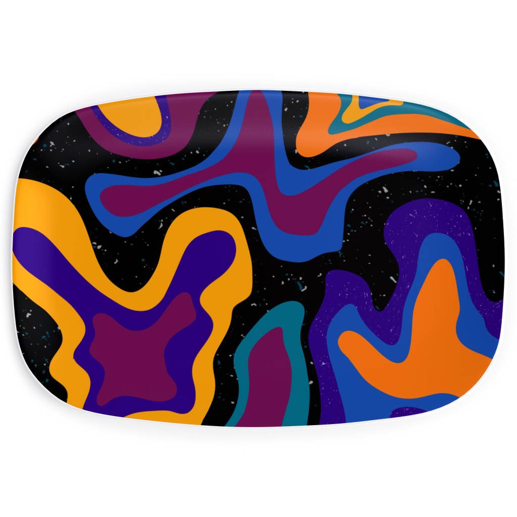 Abstract Galaxy Serving Platter, Multicolor