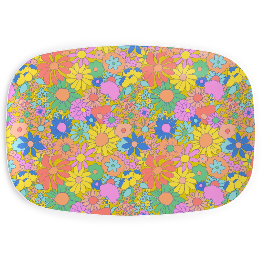 Groovy Meadow - Multi Serving Platter, Multicolor