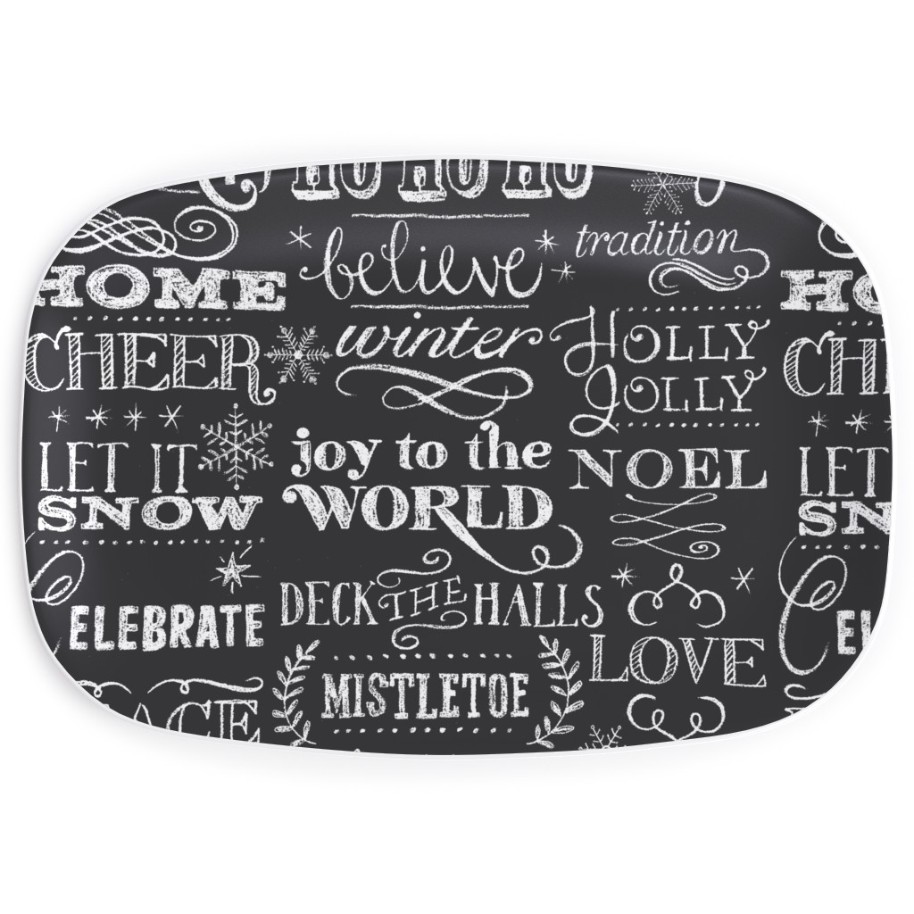 Chalkboard Christmas Sayings Serving Platter Shutterfly
